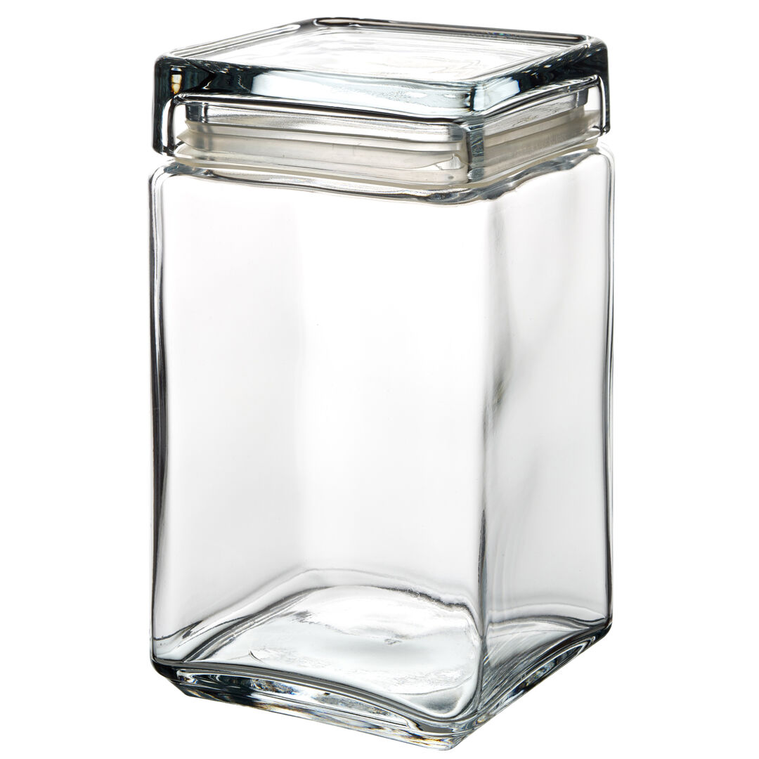 Square Biscotti Jar 1.5L - P98665-000000-B01006 (Pack of 6)